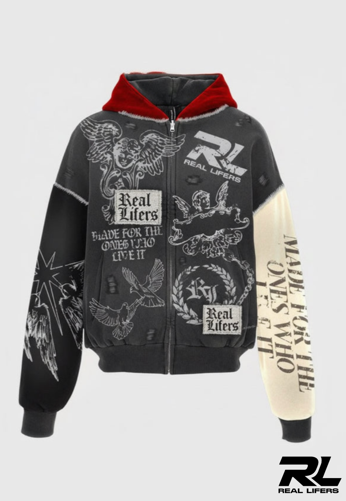 Real Lifers Zip Up Jacket