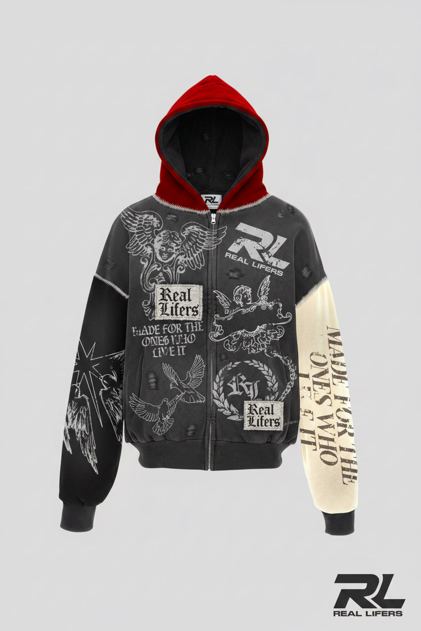 Real Lifers Zip Up Jacket